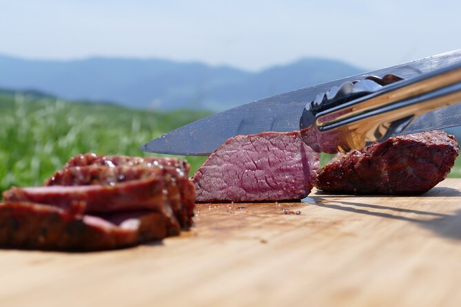 Aka Beef Barbecue to Enjoy in the Superb View of Aso