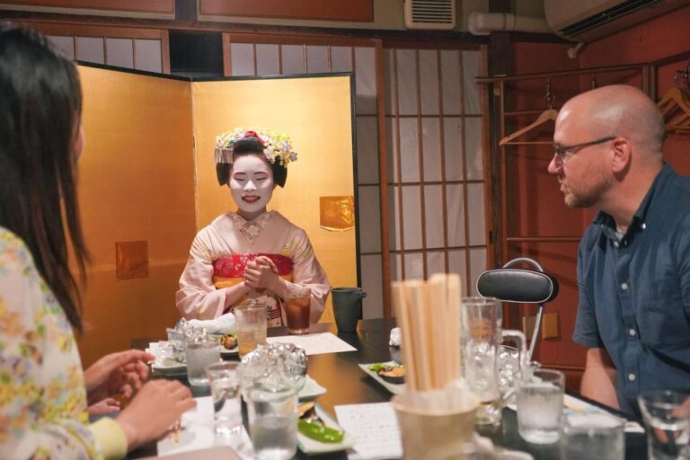 Dinner With Maiko in Traditional Kyoto Style Restaurant Tour