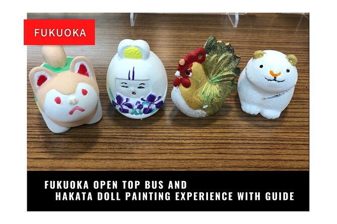 Fukuoka Open Top Bus and Hakata Doll Painting Experience With Guide - Tour Highlights