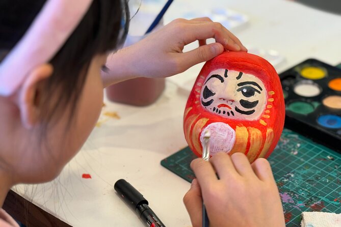 Japanese Paper Mache Painting Experience in Taito