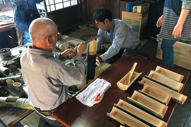 Kappa Chicken Cooking Experience (With Experience of Making Bowls and Chopsticks Using Green Bamboo)