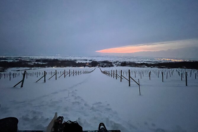 Private Deck Bonfire Café: Winter Evening Sky