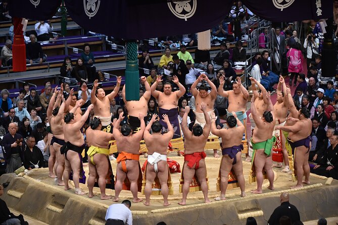 Tokyo Grand Sumo Tournament and Chanko-Nabe With Lunch