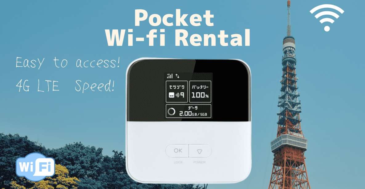 Japan: Unlimited Pocket Wi-Fi Router Rental - Hotel Delivery - Inclusions With the Rental