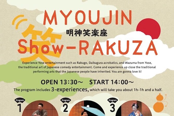 Myojin Show Rakuza - Traditional Rakugo, Juggling and Magic Show - Inclusions and Services Provided