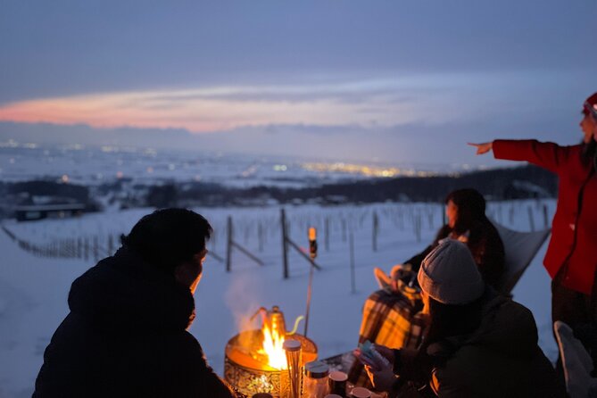 Private Deck Bonfire Café: Winter Evening Sky - Meeting and Pickup