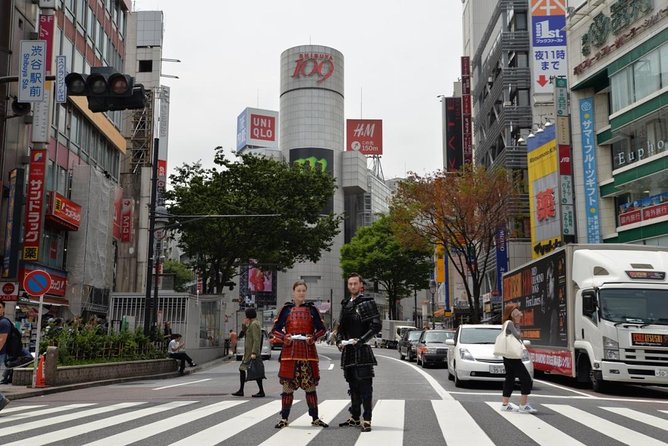 Samurai Photo Shooting at Street in Shibuya - Explore the Streets of Shibuya