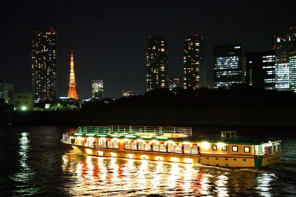 Tokyo Bay: Traditional Japanese Yakatabune Dinner Cruise - Full Description