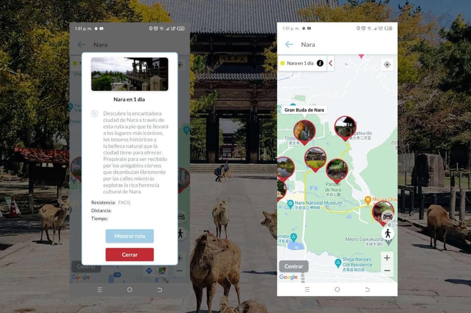 Nara Self-Guided App With Multi-Language Audio Guide - Important Information