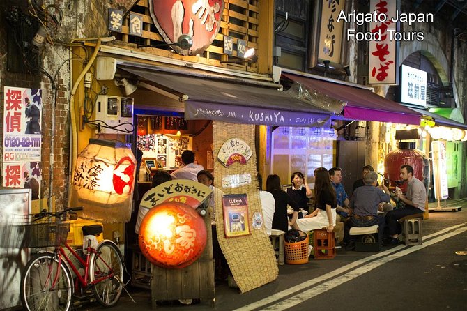 Evening Tokyo Walking Food Tour of Shimbashi - Common questions