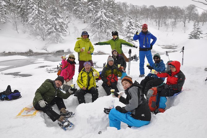 Fluffy New Snow and the Earth Beating, Goshougake Oyunuma Snowshoeing Tour - Exploring the Goshougake Hot Spring