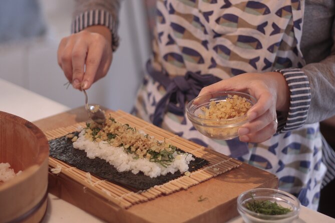 Small Group Sushi Roll and Tempura Cooking Class in Nakano - Just The Basics