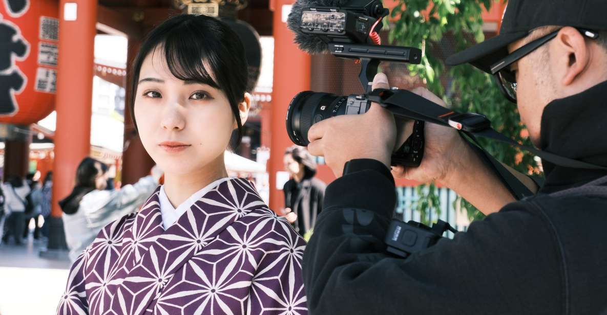 Tokyo: Video and Photo Shoot in Asakusa With Kimono Rental - Just The Basics